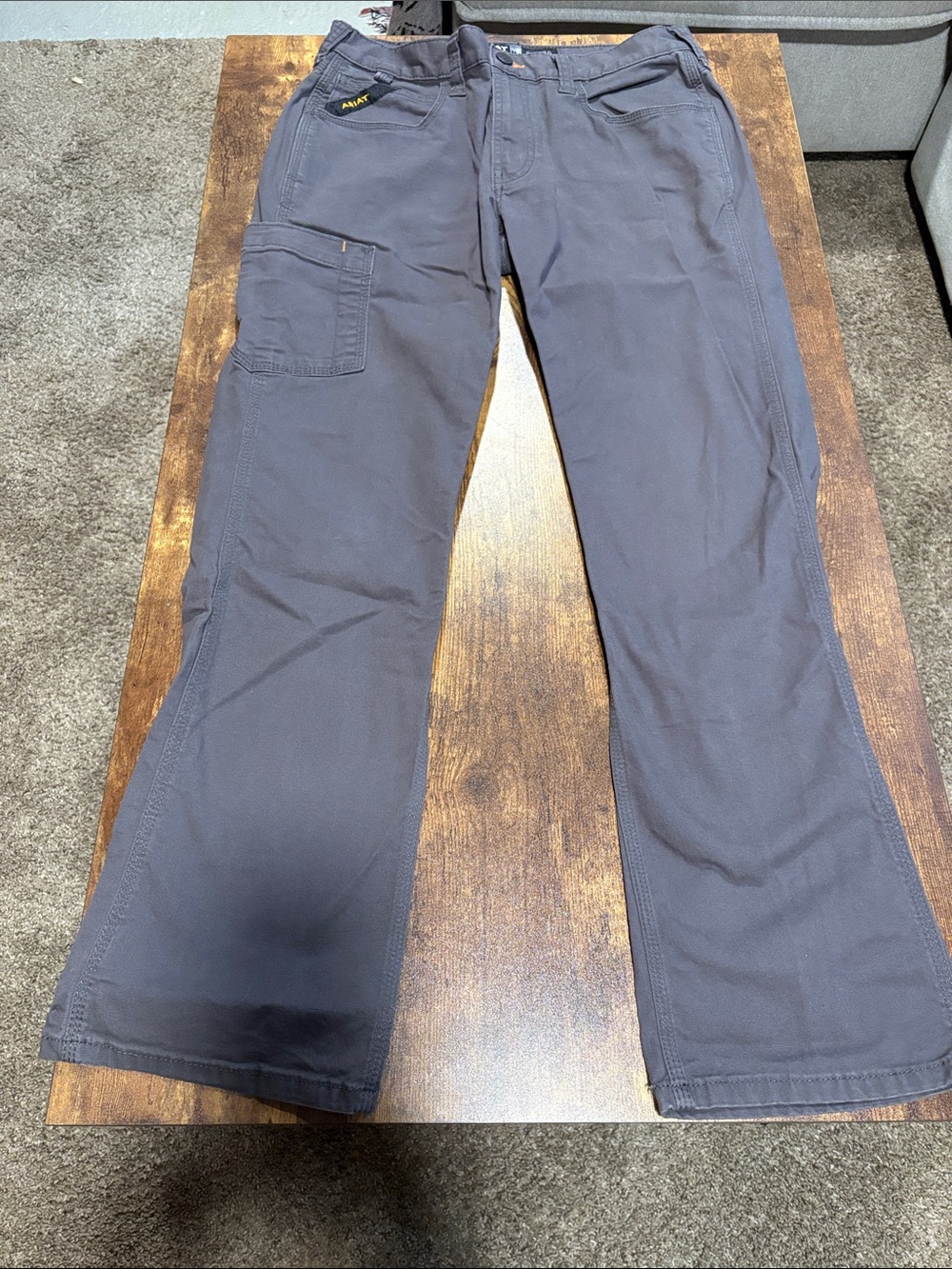 Ariat Rebar M4 Relaxed DuraStretch Washed Twill Dungaree Boot Cut Pants 32x32